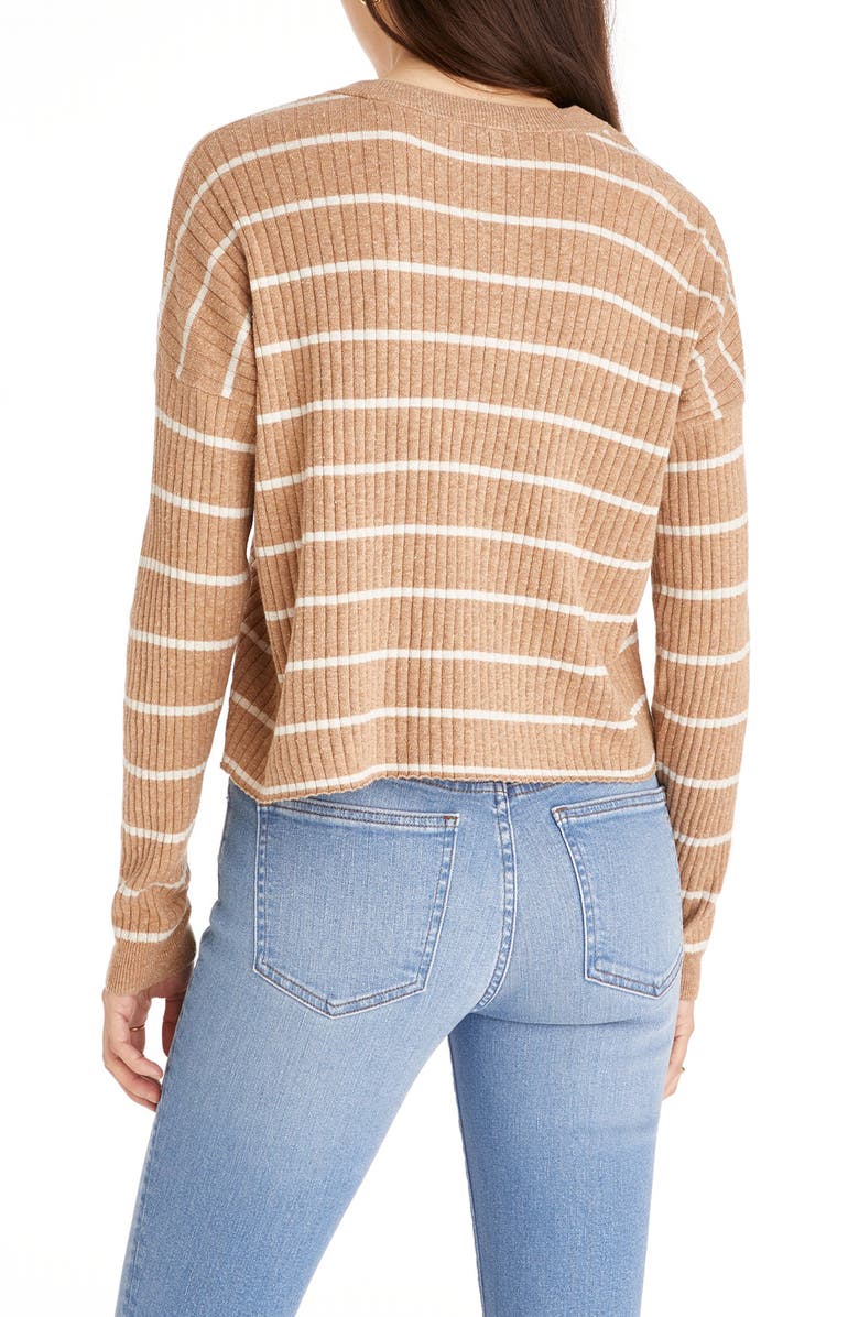 Madewell No Strings Attached Stripe Crewneck Sweater, Alternate, color,