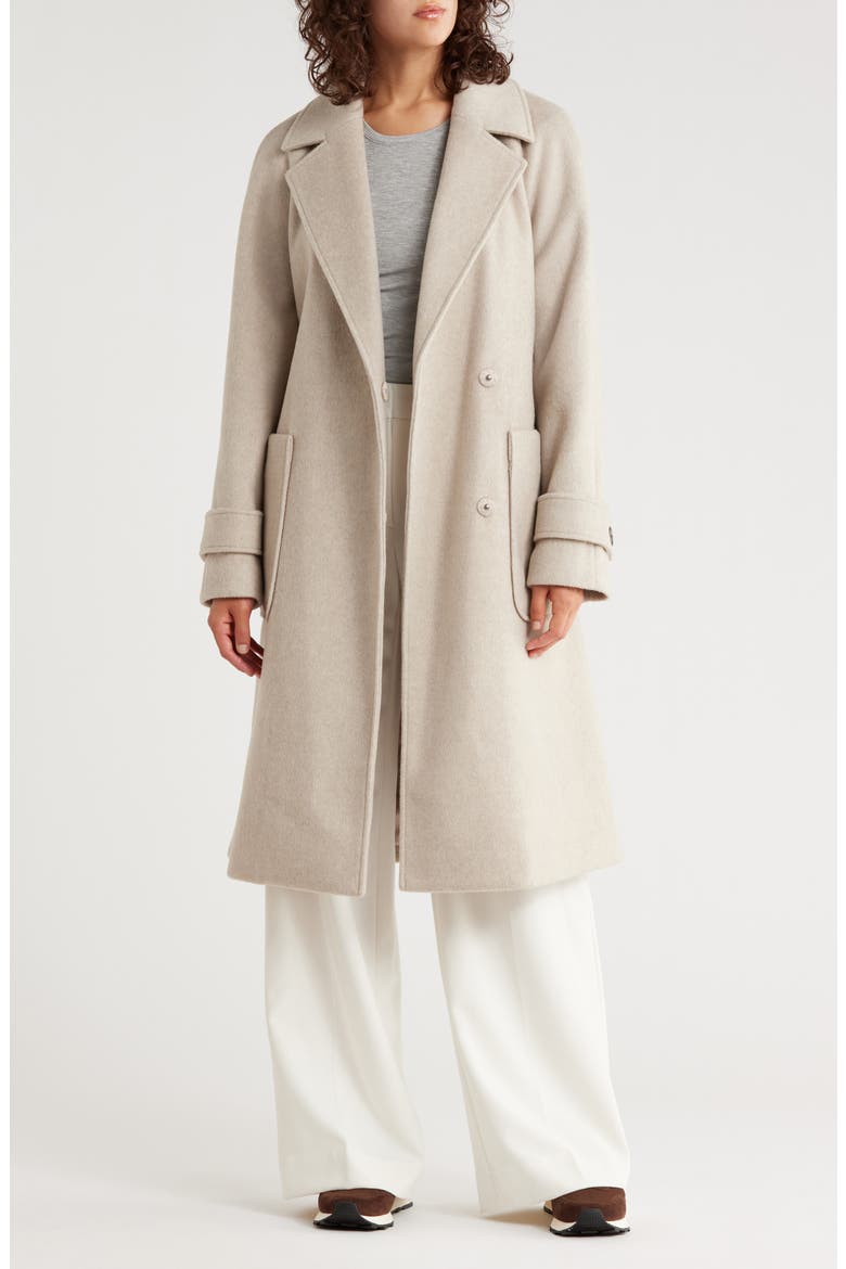 Missy Belted Wrap Coat, Alternate, color, OATMEAL