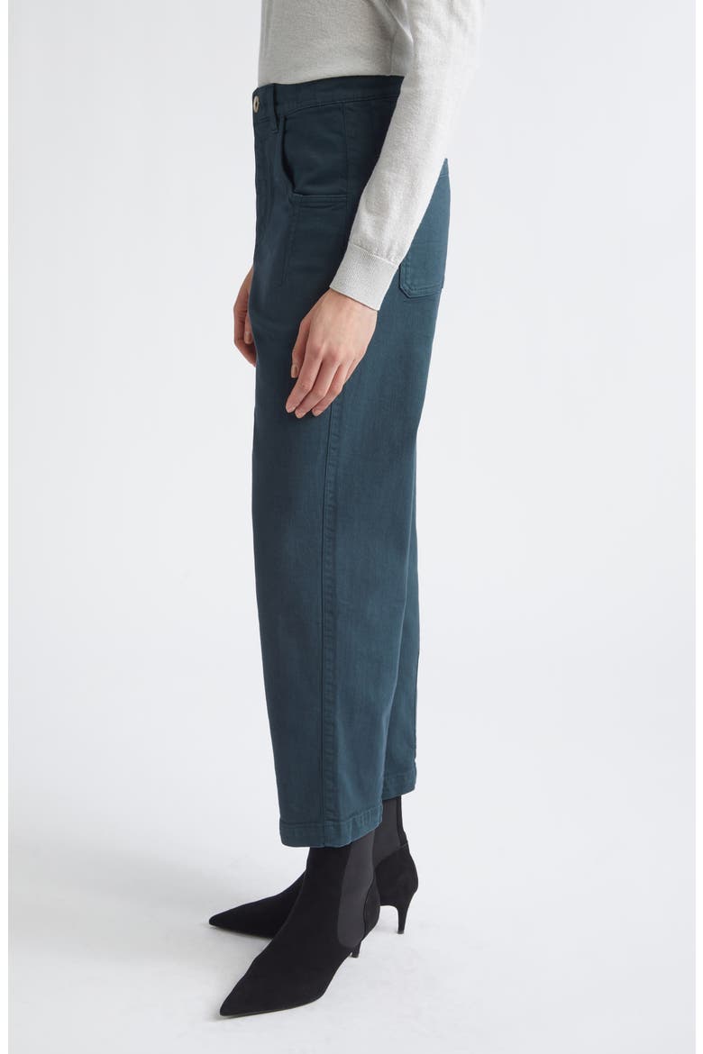Crop Straight Leg Jeans, Alternate, color, 178 DARK JADE