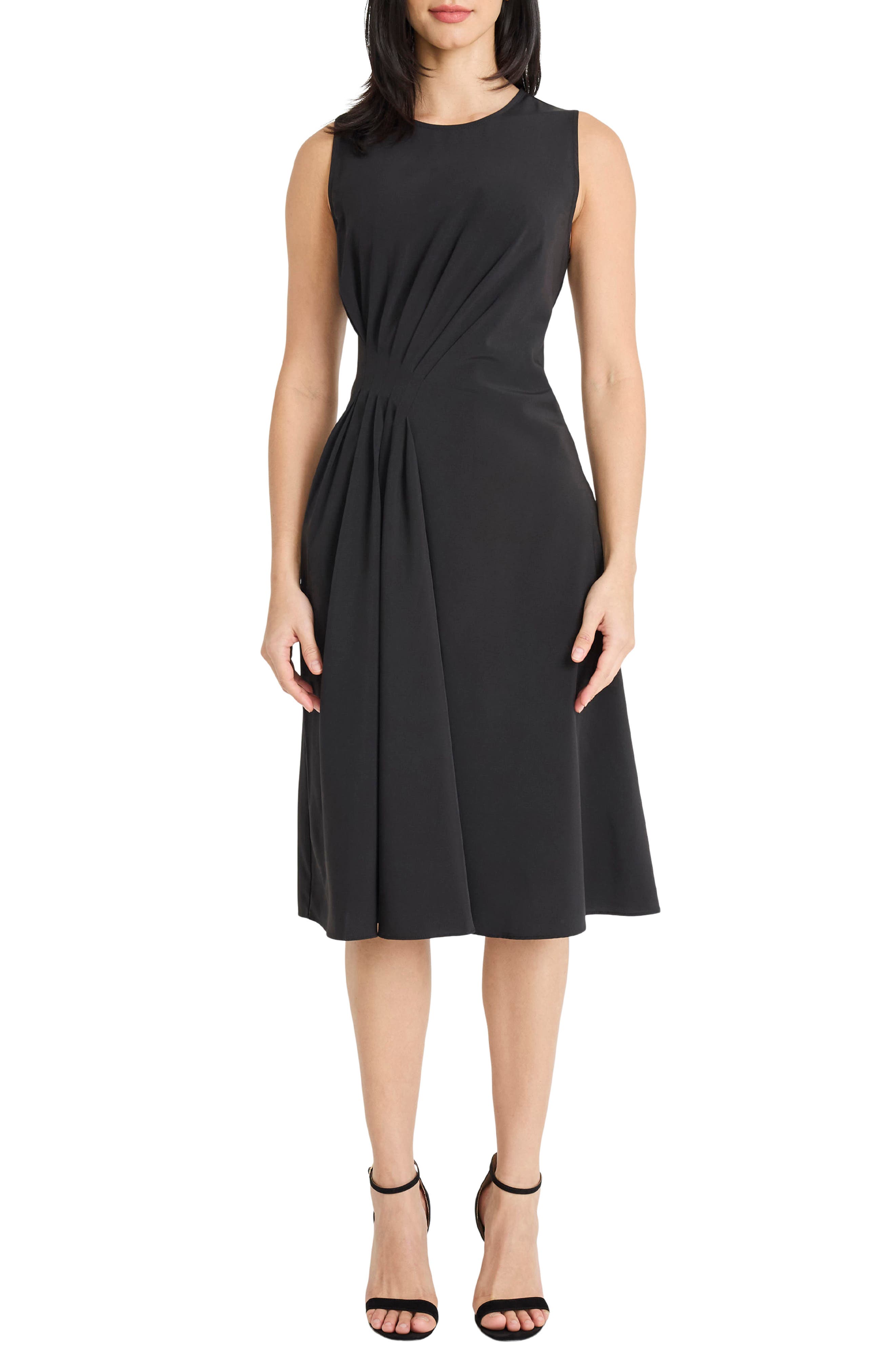 Maggy London Draped Midi Dress