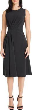 Maggy London Draped Midi Dress