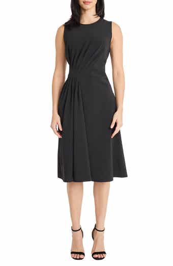 Maggy London Draped Midi Dress