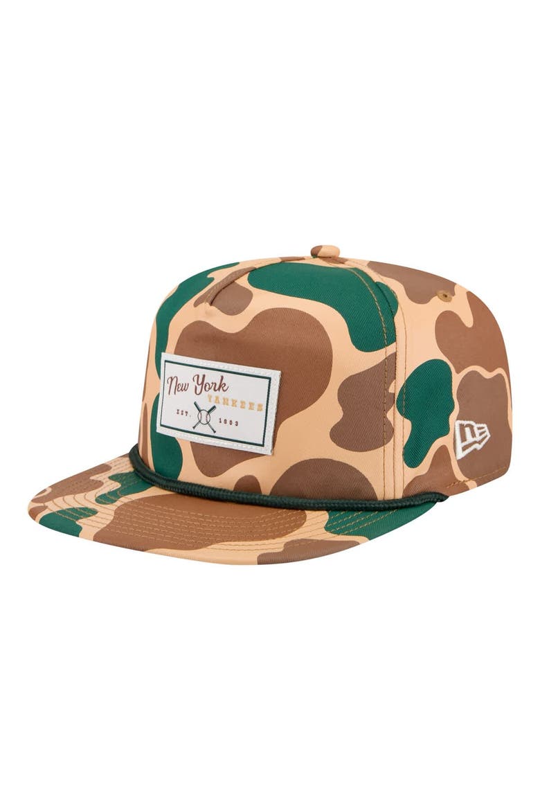 Men's New Era  Camo New York Yankees Duck 19TWENTY Adjustable Hat, Main, color, Camo