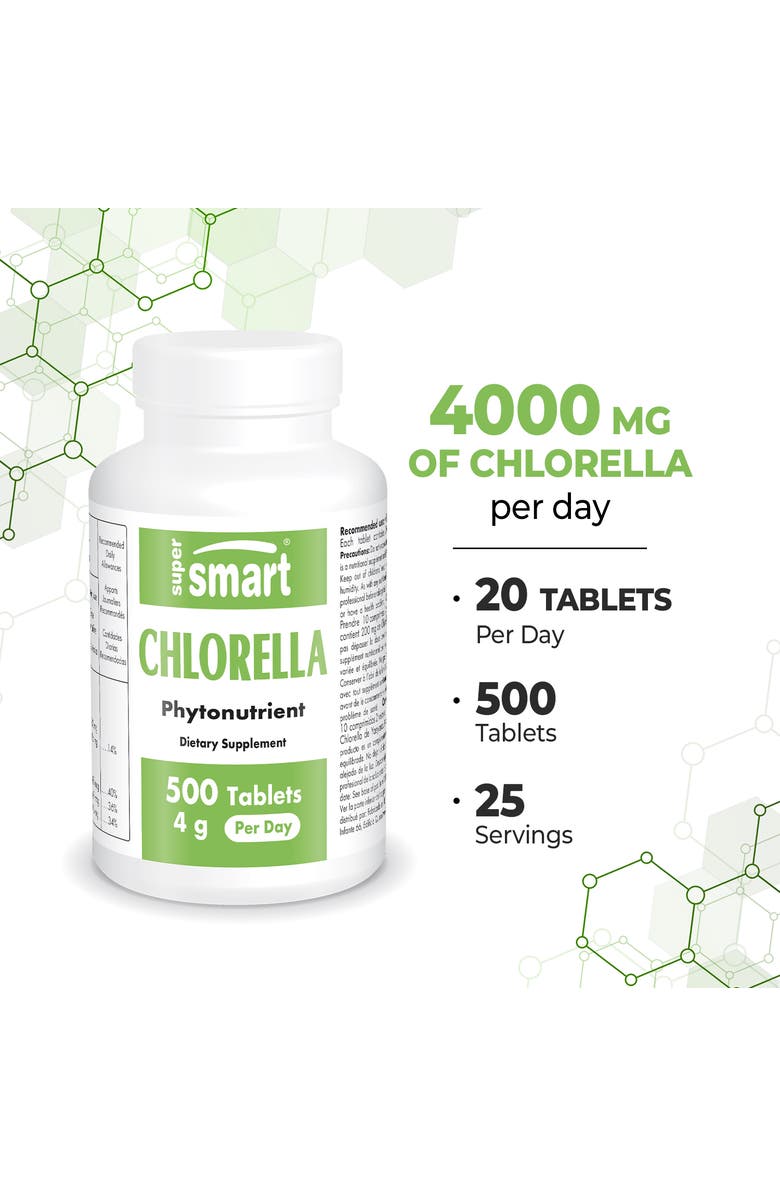 SuperSmart Chlorella Supplement 4g, Alternate, color, NO COLOR