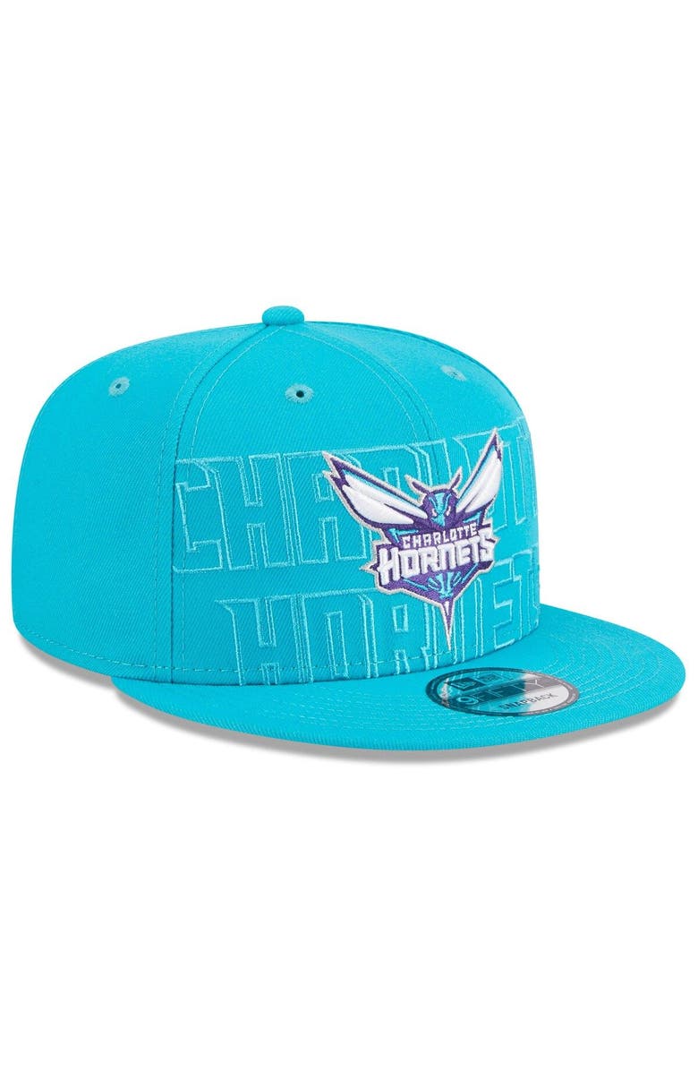 New Era Men's New Era Teal Charlotte Hornets 2023 NBA Draft 9FIFTY Snapback Hat, Alternate, color,