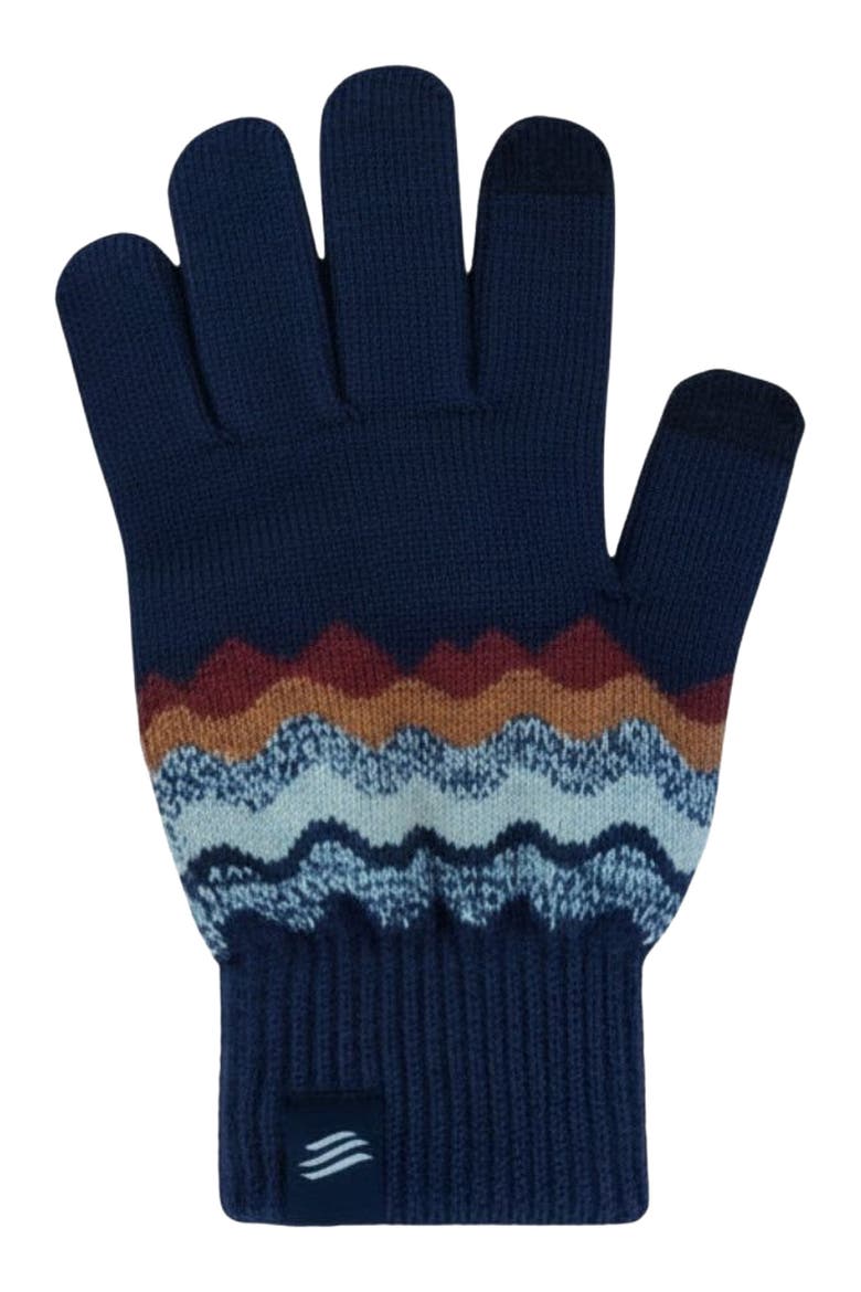 The Merino Wool Mountain and Marled Knit Glove 2-pack, Alternate, color, Midnight Navy