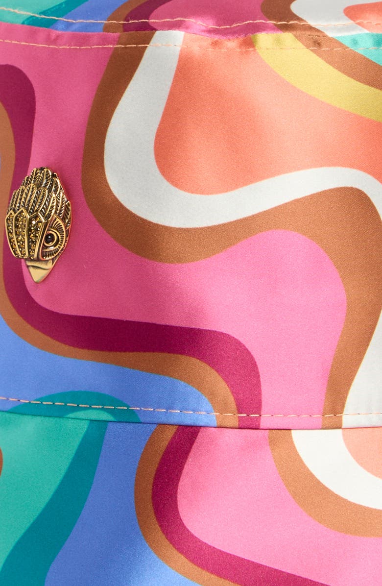 Kurt Geiger London Wavy Stripe Print Bucket Hat, Alternate, color,