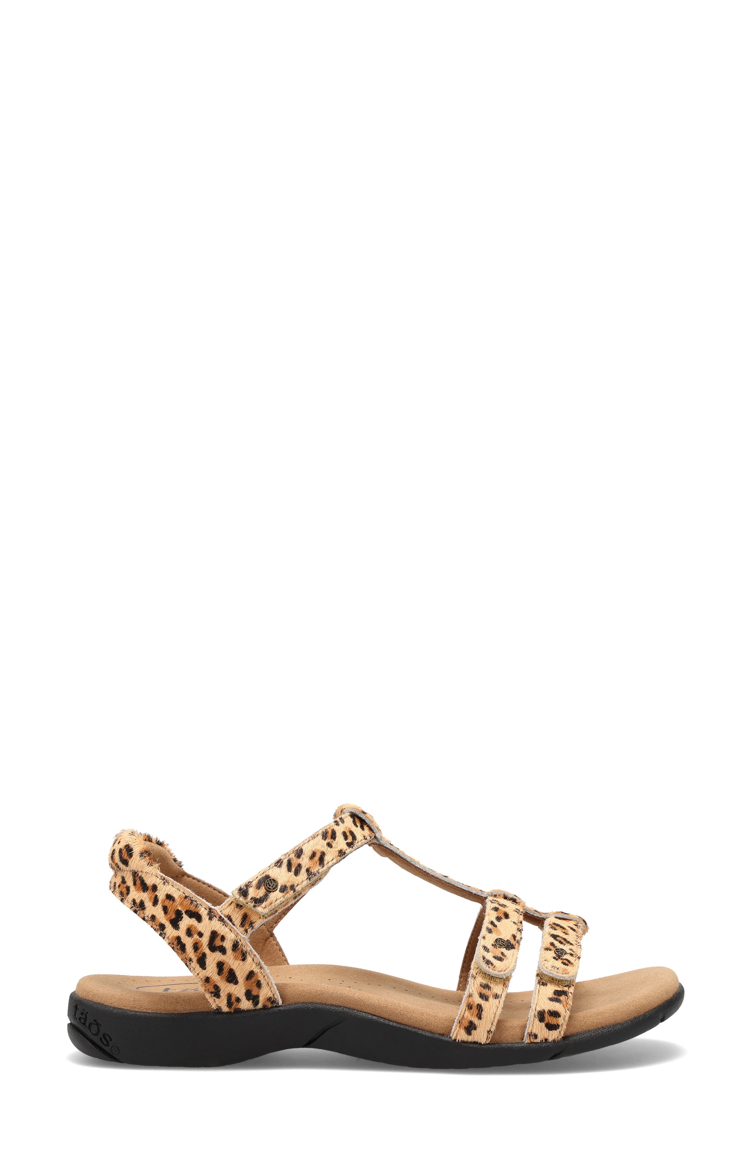 Taos Trophy 2 Sandal, Alternate, color, Cheetah Pony Hair