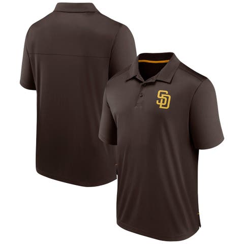 Men's Fanatics Branded  Brown San Diego Padres Fitted Polo