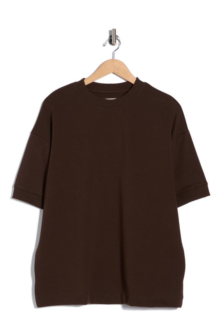 Heavyweight Short Sleeve T-Shirt, Alternate, color, BROWN
