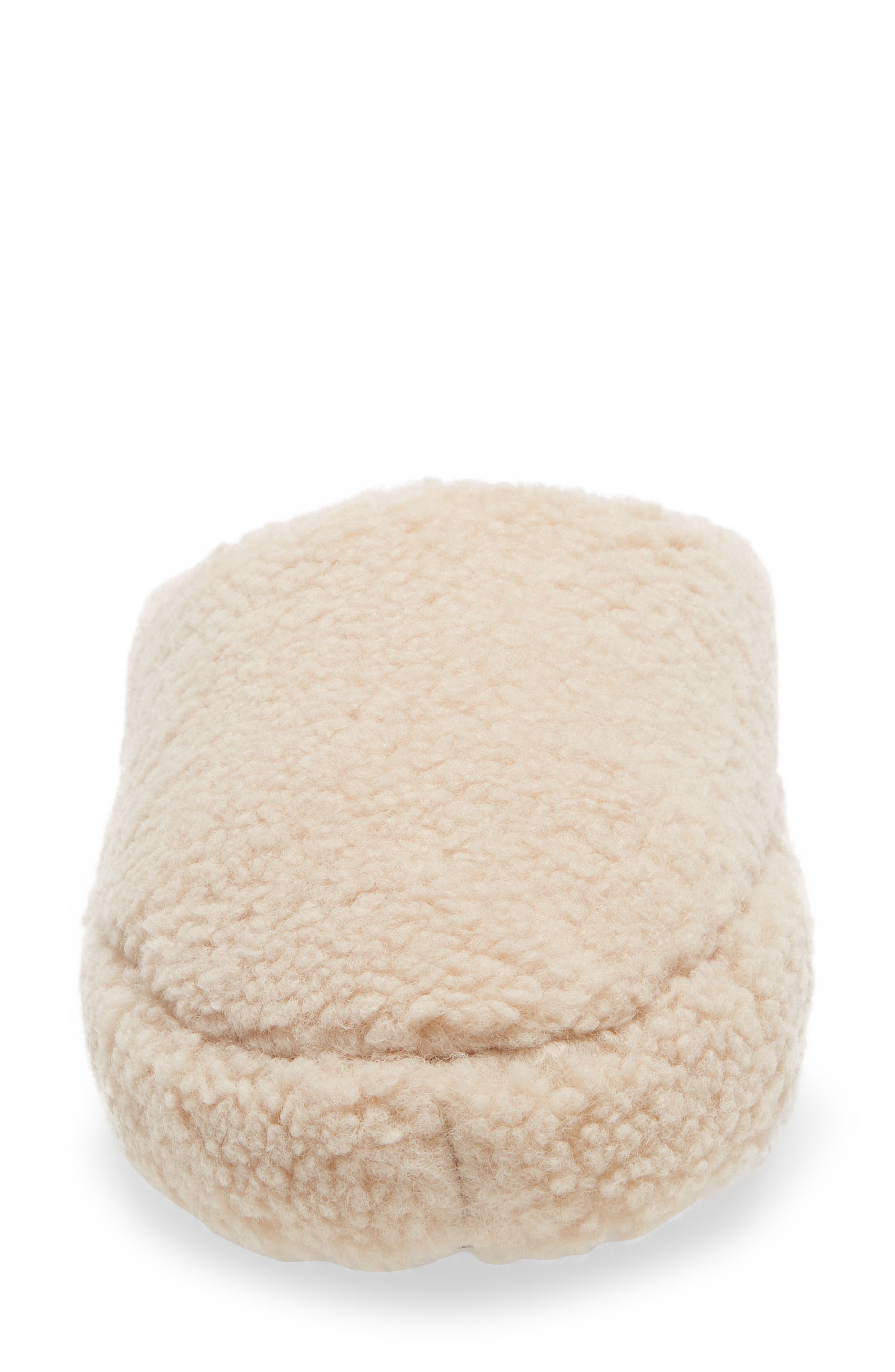 Faux Shearling Scuff Slippers, Alternate, color, LINEN