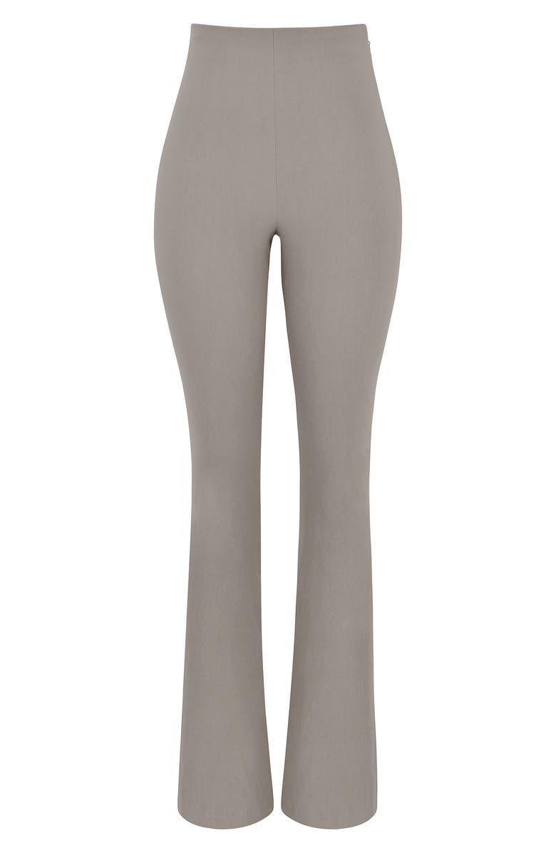 HOUSE OF CB Laurel High Waist Stretch Trousers, Alternate, color, Grey