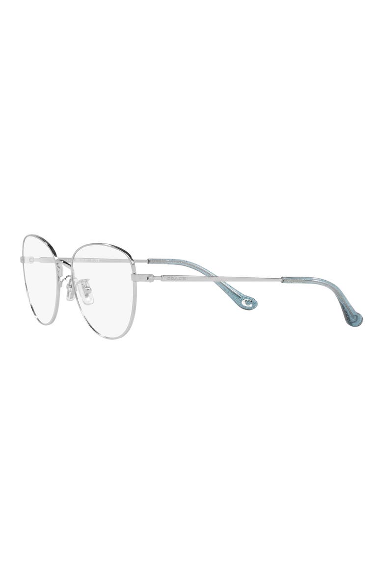 51mm Cat Eye Optical Glasses, Alternate, color, SHINY SILVER