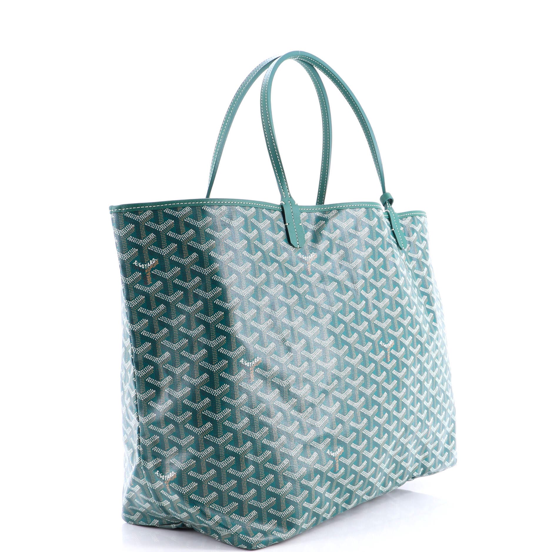 Pre-Owned Goyard Saint Louis Tote Coated Canvas GM, Alternate, color, Green