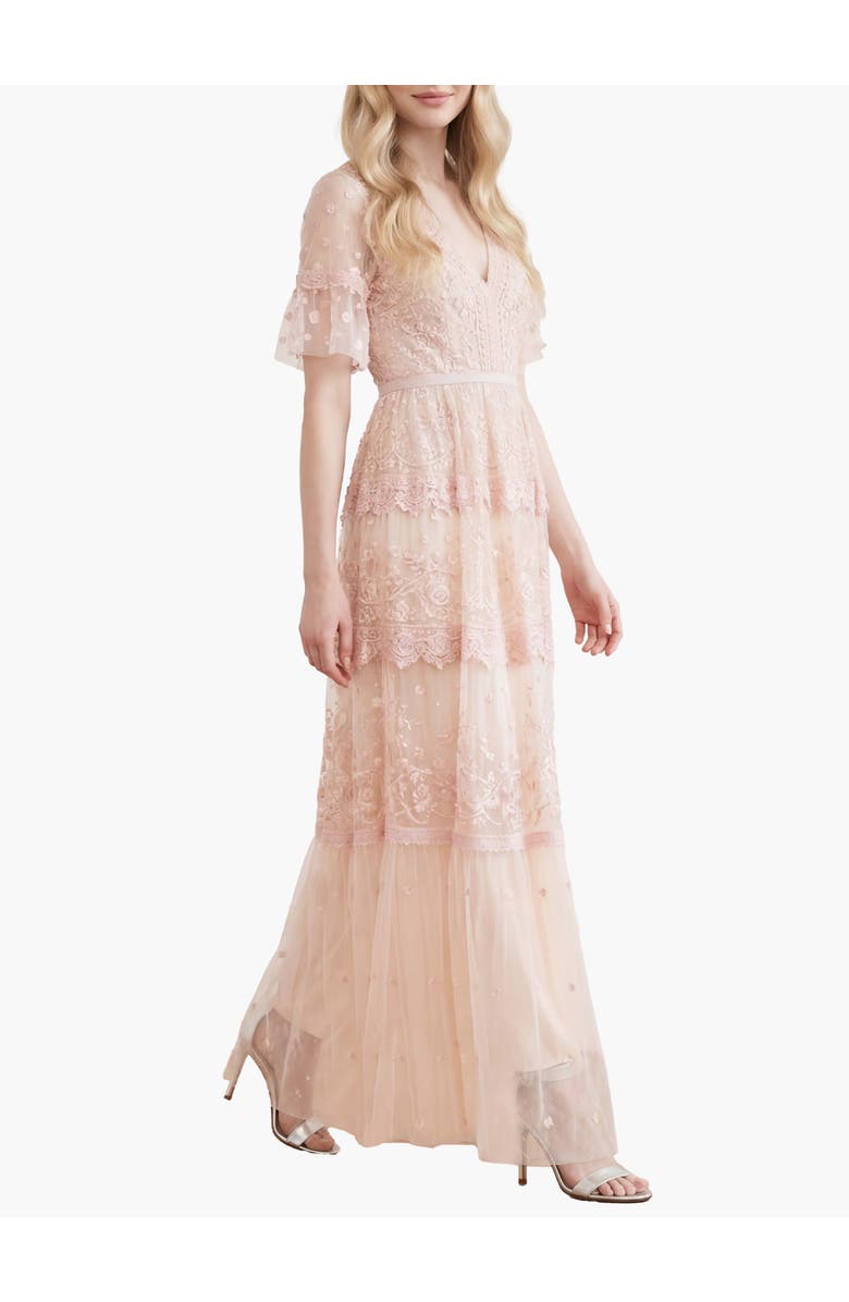 Needle & Thread Midsummer Lace Gown, Alternate, color, Champagne/Ballet Slipper