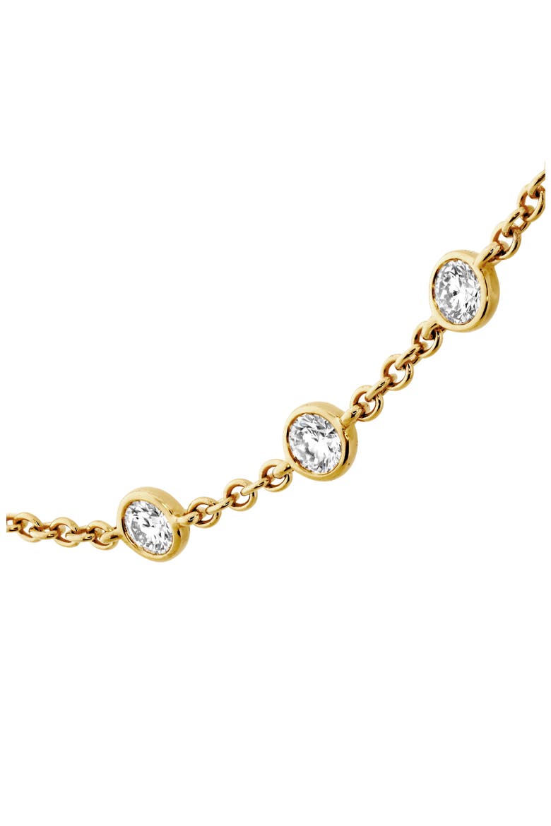 Cascade Diamond Station Necklace, Alternate, color, YELLOW GOLD