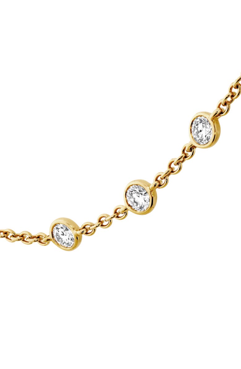 Mémoire Cascade Diamond Station Necklace, Alternate, color, Yellow Gold