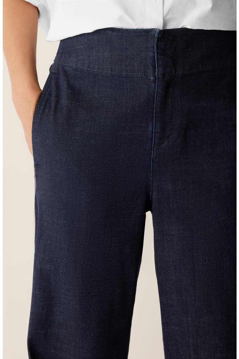 Wide Leg Denim Pants, Alternate, color, DEEP INDIGO