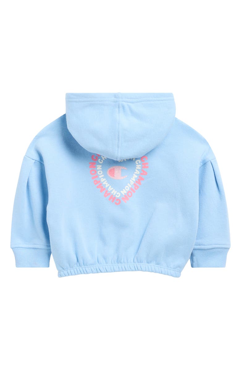 Champion Full Zip Hoodie, T-Shirt & Joggers Set, Alternate, color, Placid Blue