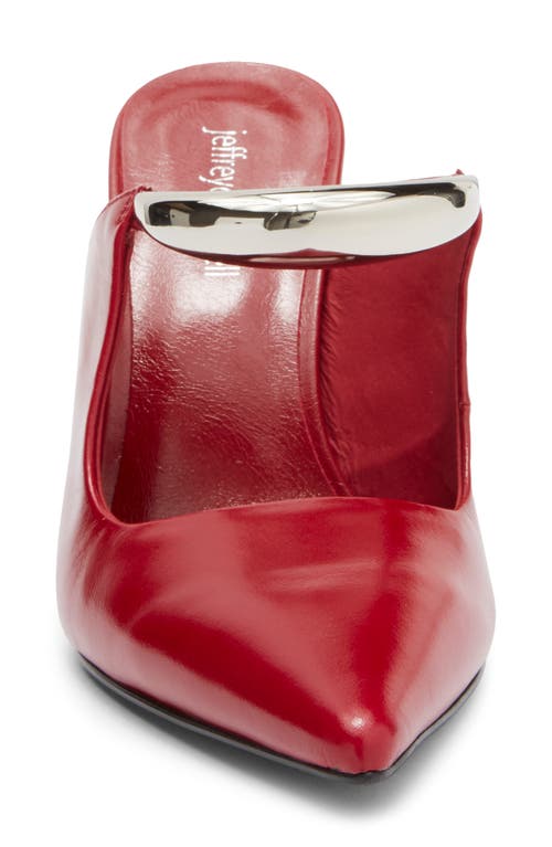 Jeffrey Campbell Mindful Pointed Toe Pump In Red Silver