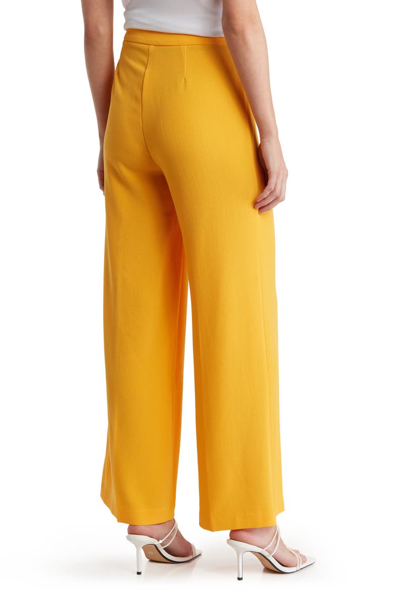 Nanette Lepore Wide Leg Crepe Pants, Alternate, color, Apricot
