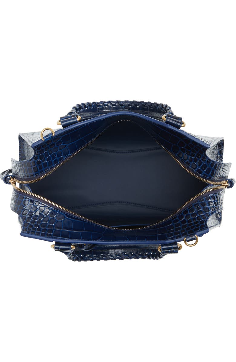 Balenciaga Small Neo Classic City Croc Embossed Leather Top Handle Bag, Alternate, color,