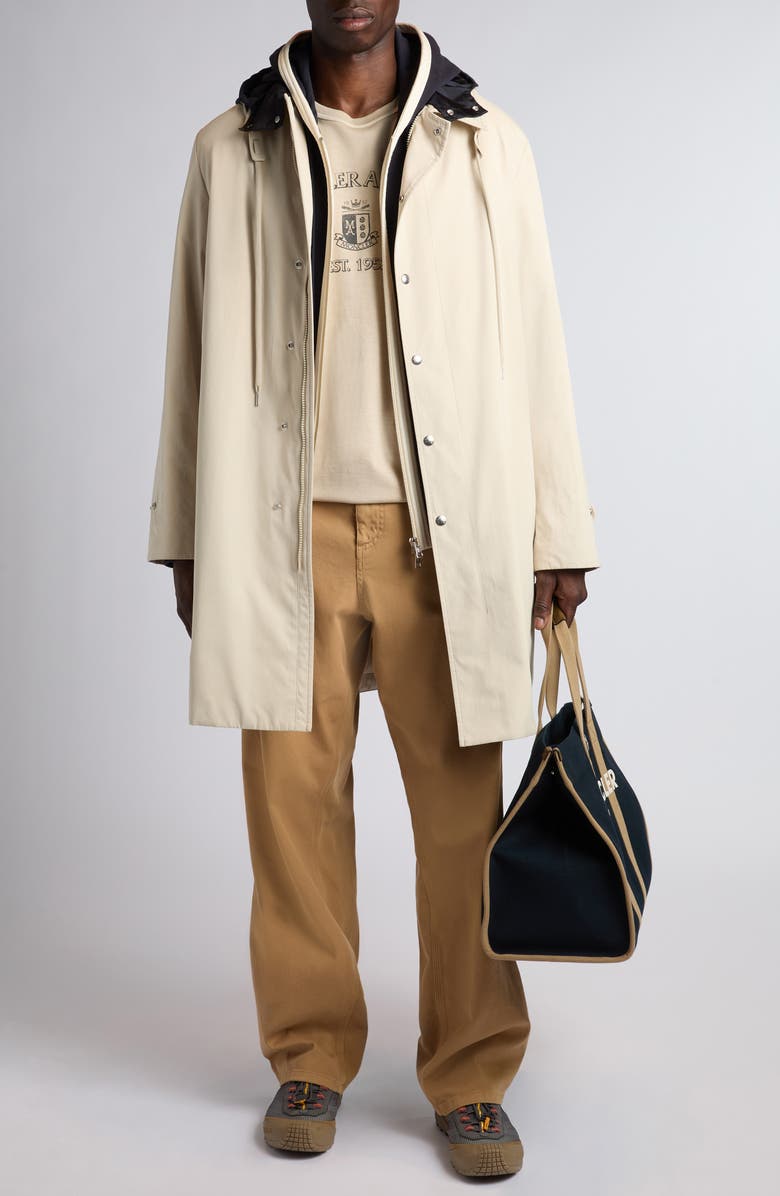 Moncler Kervoyal Hooded Jacket, Alternate, color, Soft Beige