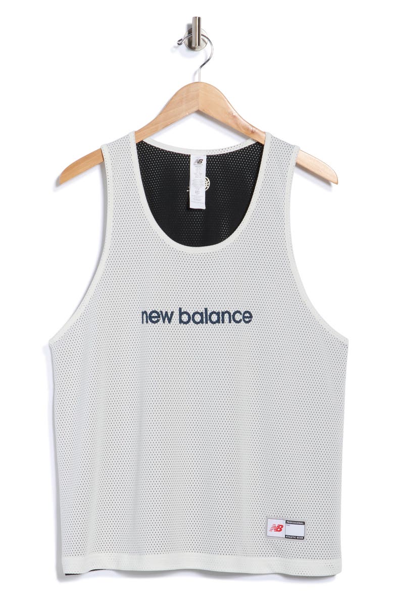 Game Reversible Mesh Jersey Tank, Alternate, color, WHITE/ BLACK