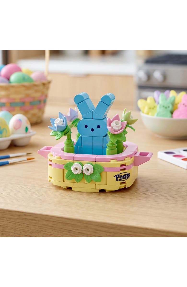Brickcraft Peeps Blue Bunny Easter Basket Building Set, Alternate, color, Ivory