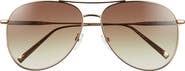 Longchamp 59mm Classic Aviator Gradient Sunglasses
