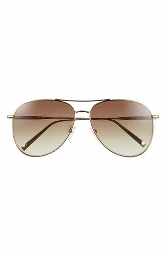 Longchamp 59mm Classic Aviator Gradient Sunglasses