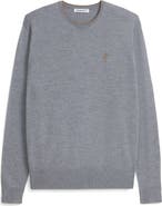 ASHWORTH GOLF Extrafine Merino Tipped Crewneck