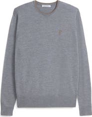 ASHWORTH GOLF Extrafine Merino Tipped Crewneck