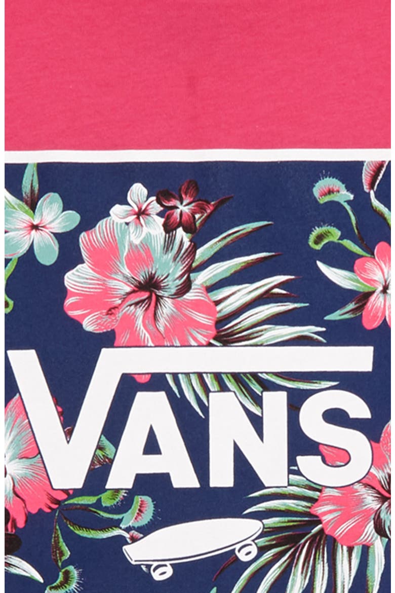Floral Box Graphic Tee, Alternate, color, FUCHSIA PURPLE