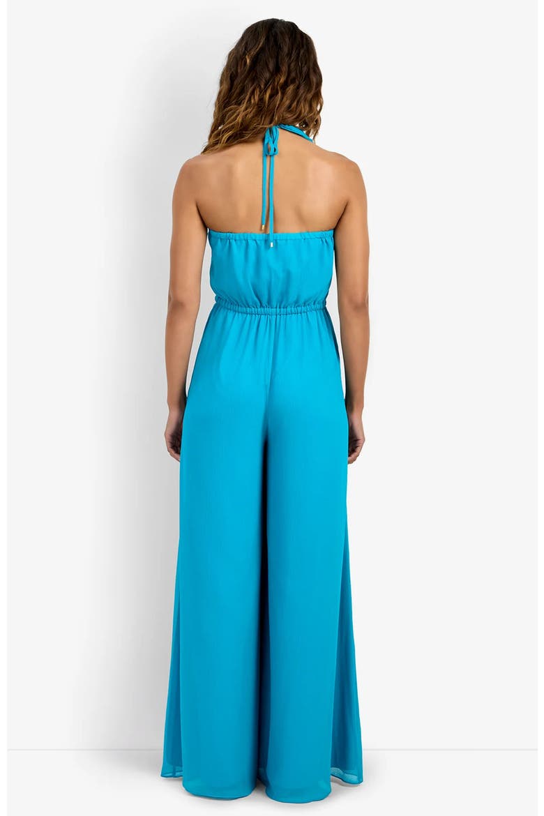 Jacksonville Georgette Jumpsuit, Alternate, color, Coastal Cyan