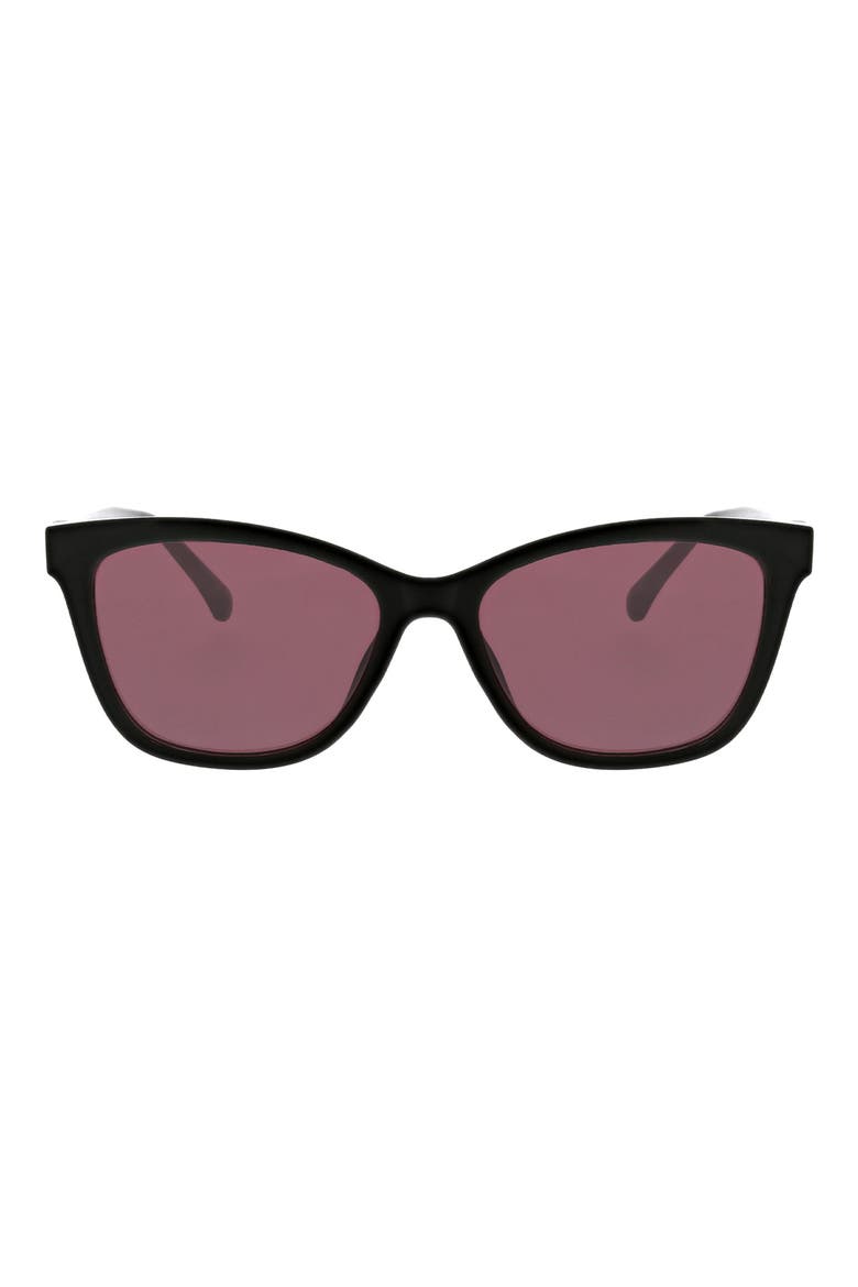 Classic Square 54mm Sunglasses, Main, color, SHINY BLACK