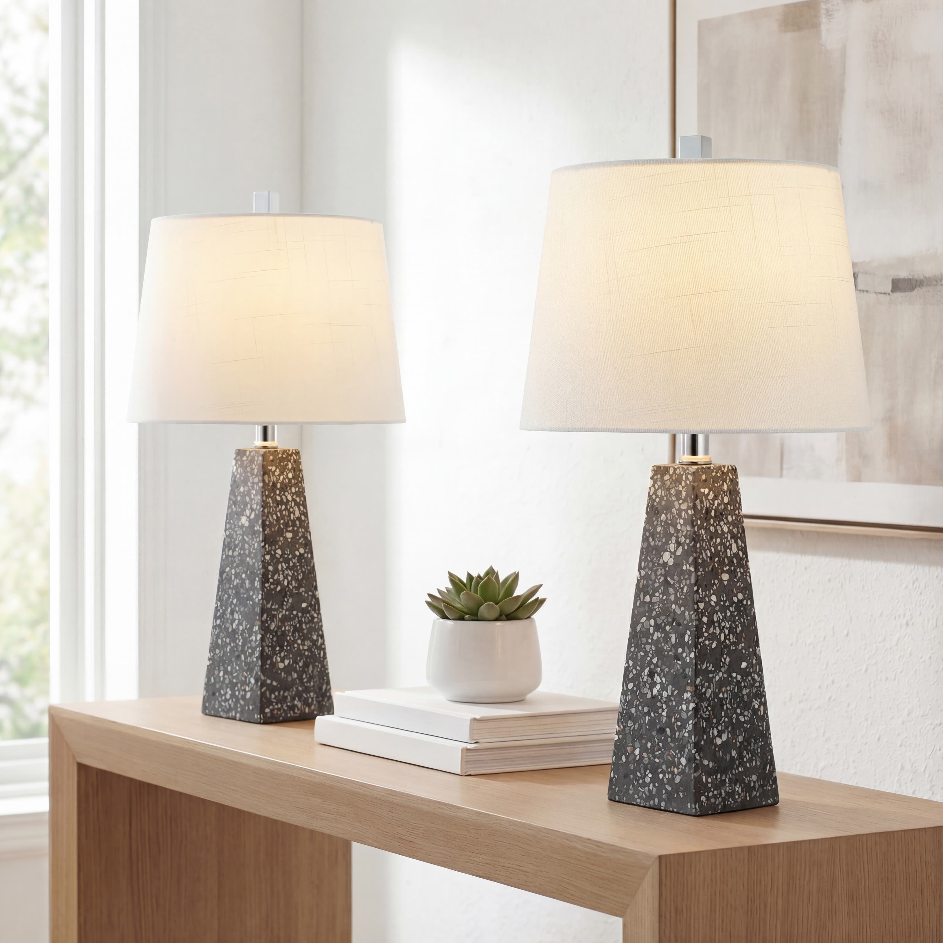 Dark Gray Terrazzo