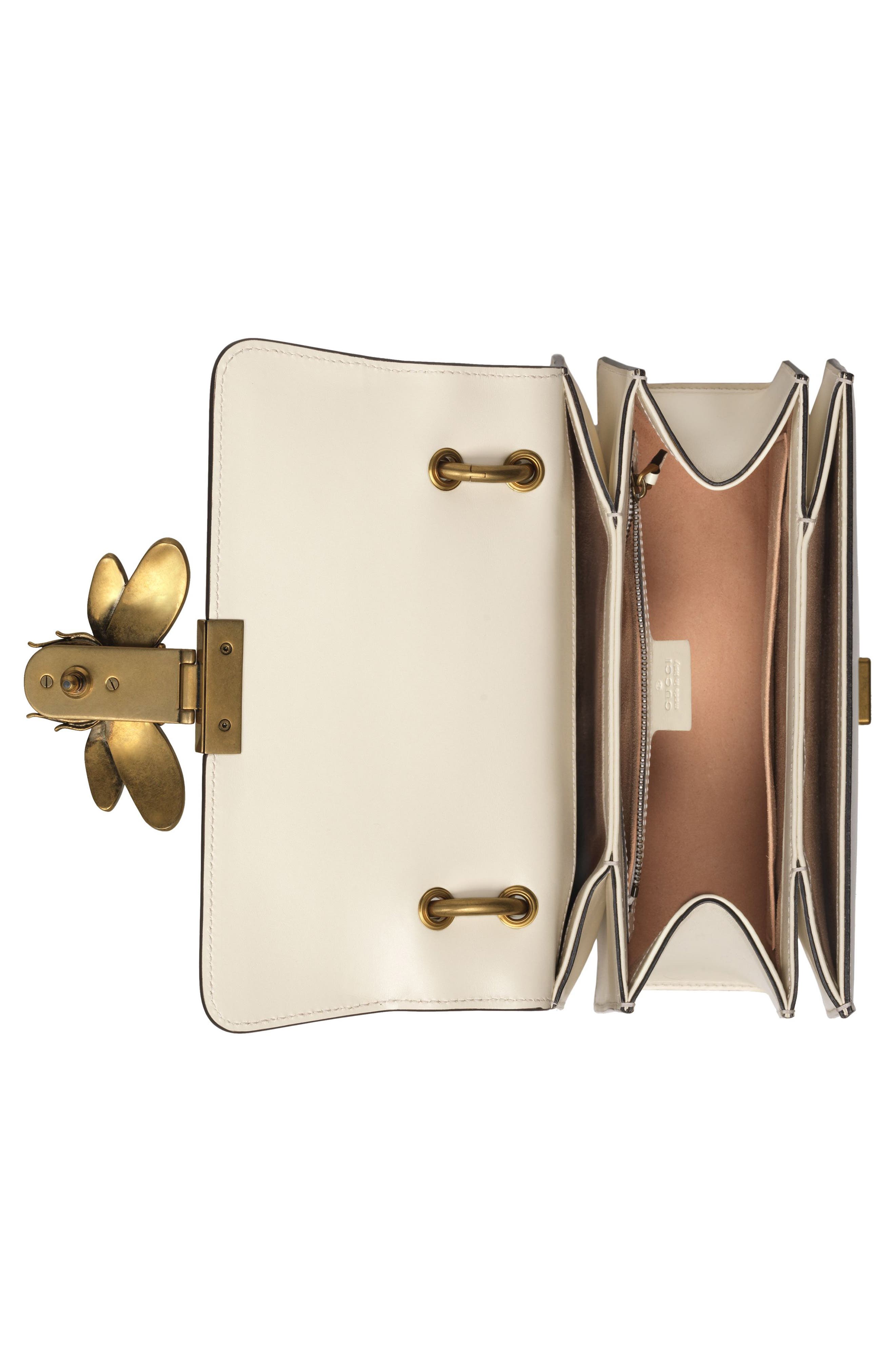 Gucci Queen Margaret Top Handle Leather Satchel, Alternate, color, 