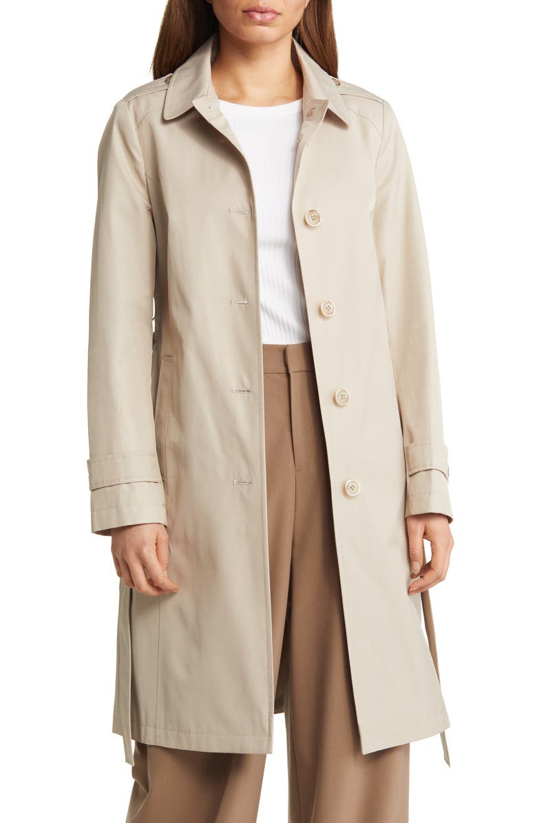 Via Spiga Water Repellent Trench Coat, Alternate, color, 