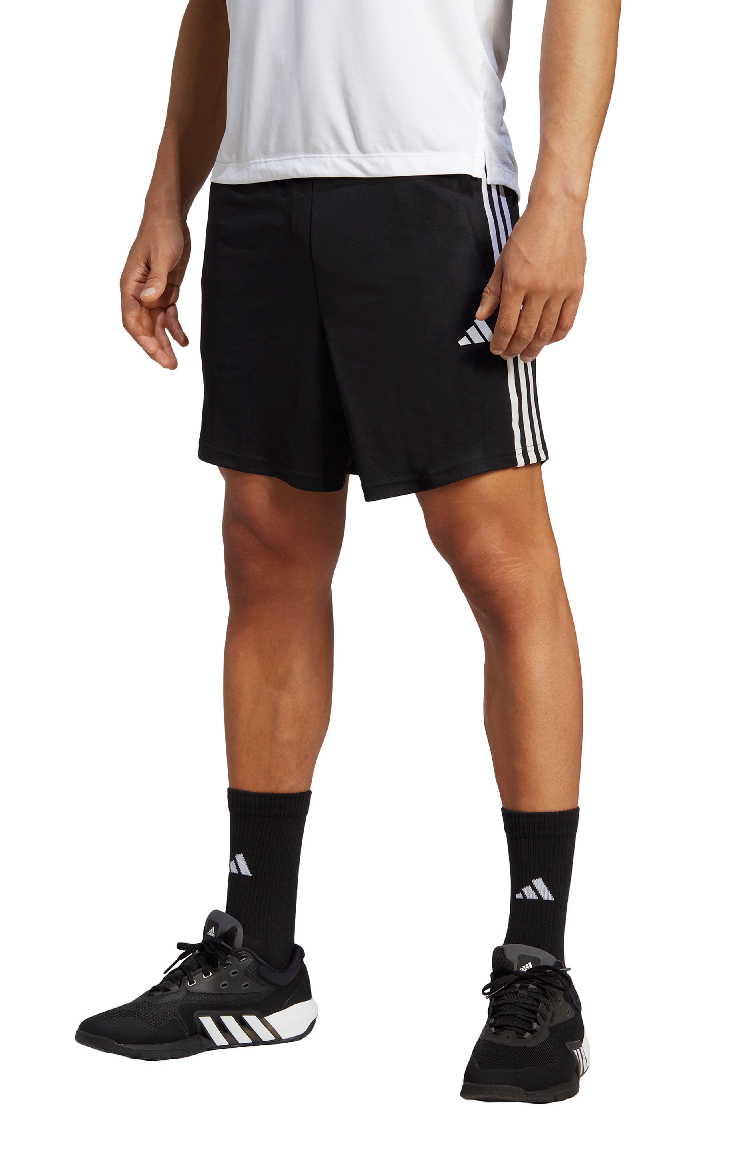 adidas 3-Stripe Piqué Shorts (Men) | Nordstromrack