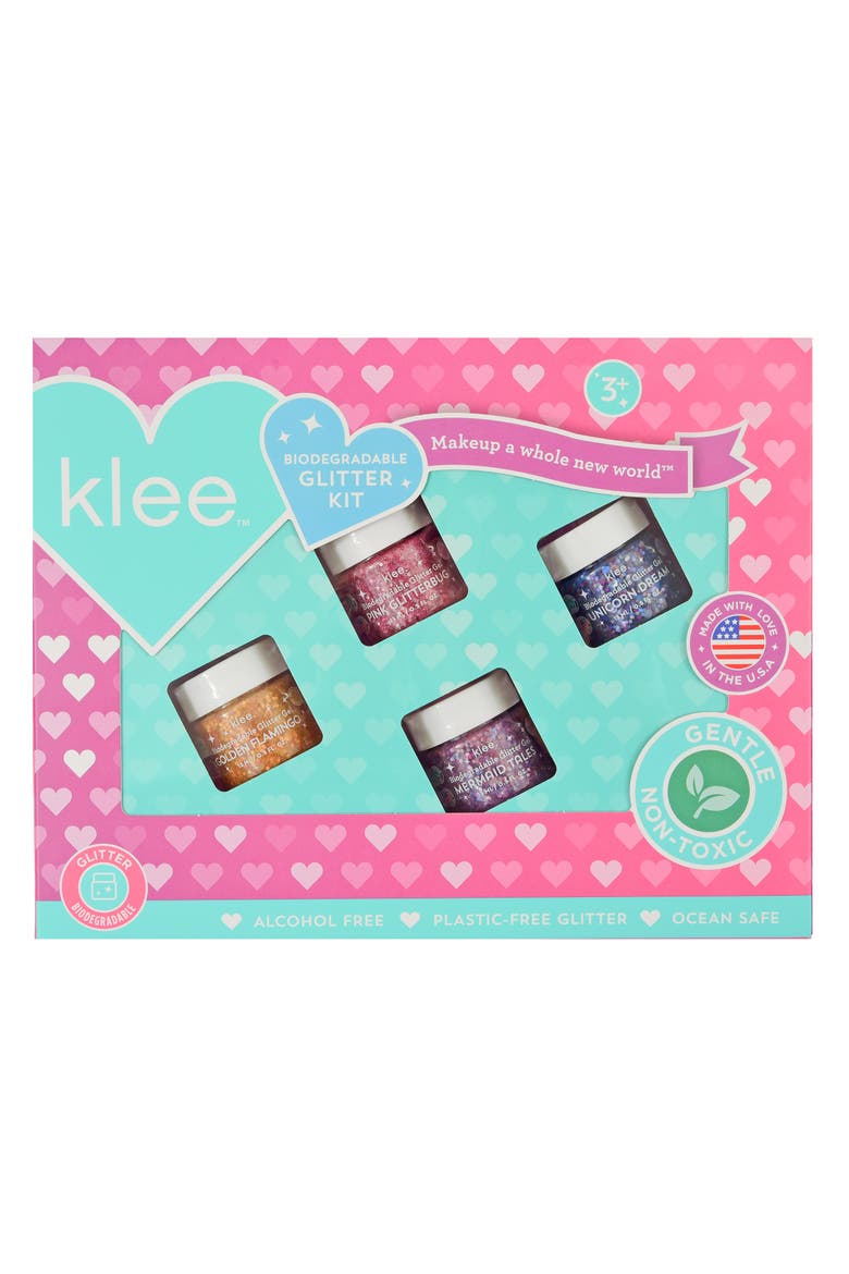 Mermaid Party - Kids' Bio-Glitter Gel Set, Alternate, color, Multi