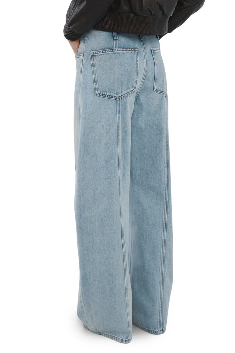 Seamed Balloon Jeans, Alternate, color, MEDIUM BLUE