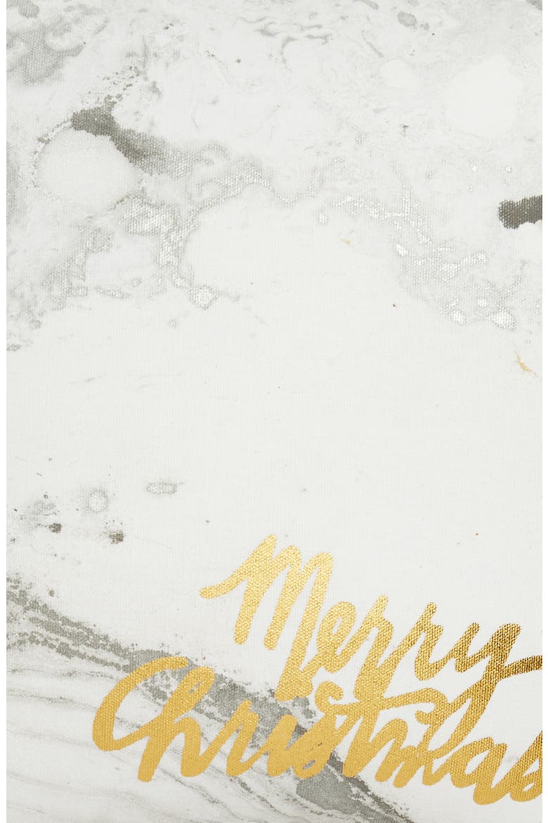 Merry Christmas Accent Pillow, Alternate, color, GREY