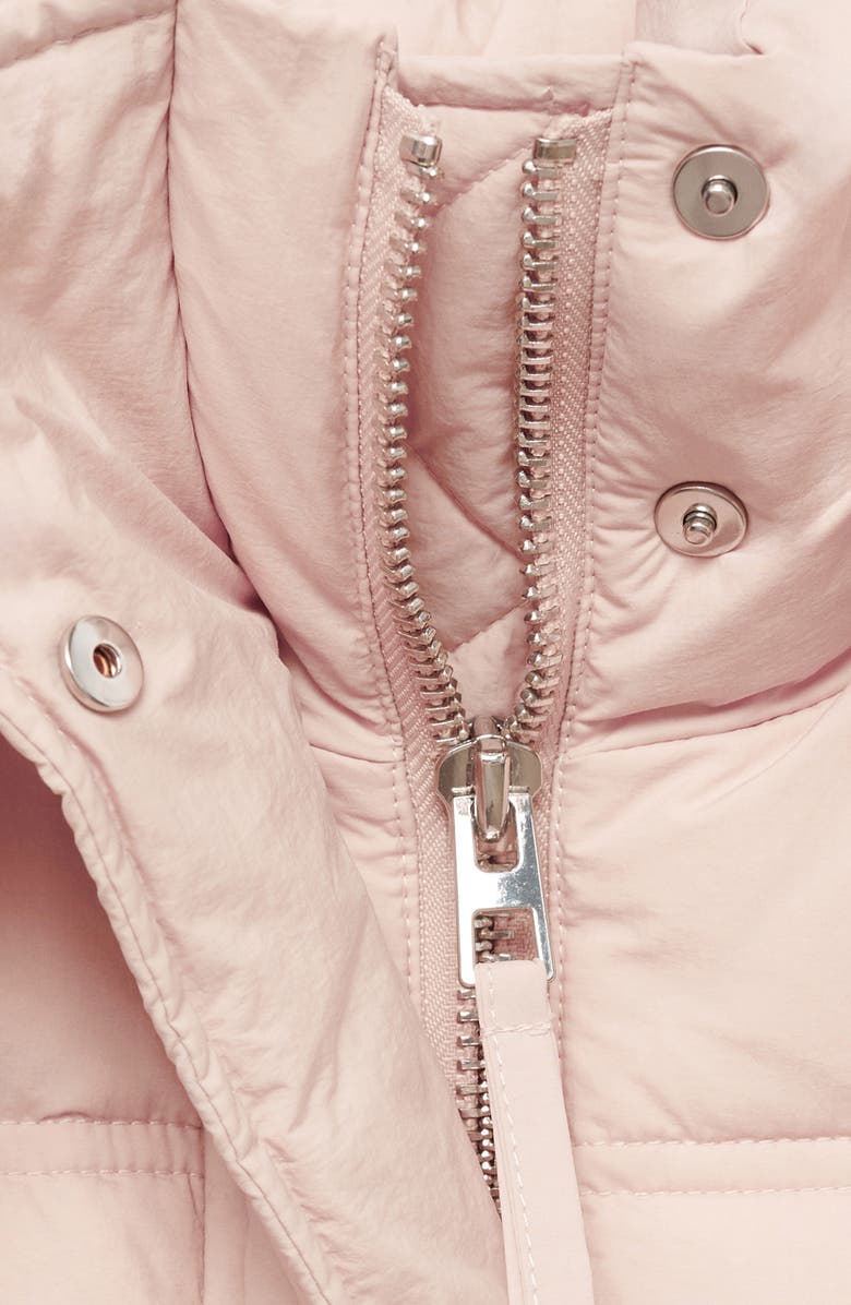 MANGO Water Repellent Hooded Quilted Coat, Alternate, color,