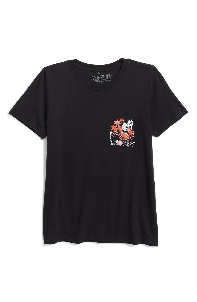 The Forecast Agency Kids' Peanuts Surf Snoopy T-Shirt, Main, color,