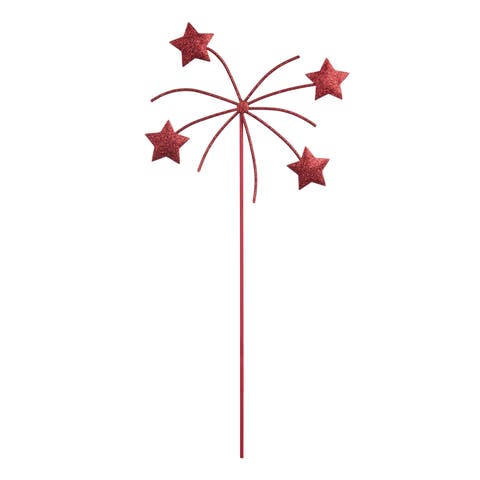 Metal Star Pick Red for Spring Home Decor