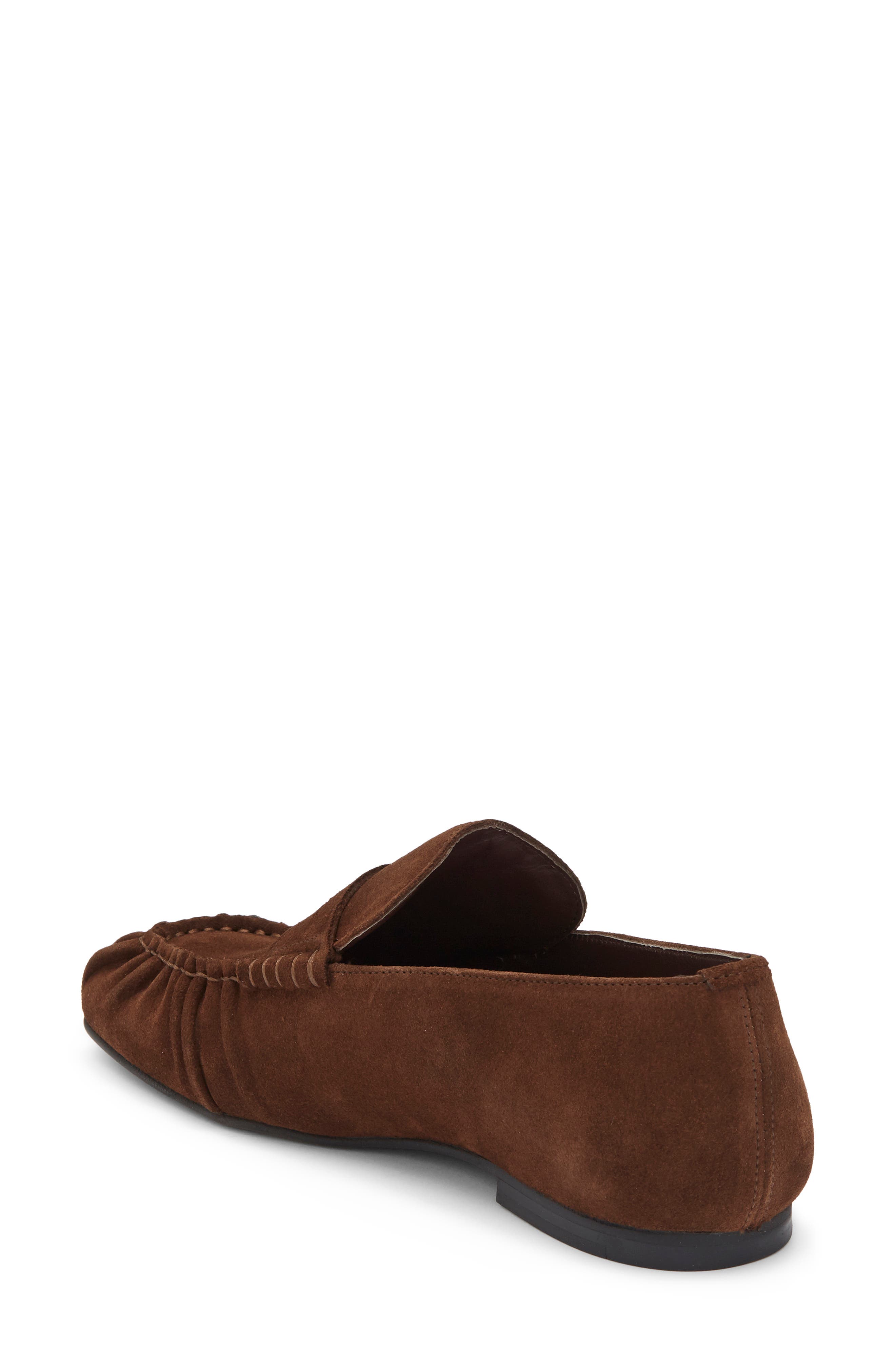 Aven Penny Loafer, Alternate, color, SUEDE BROWN