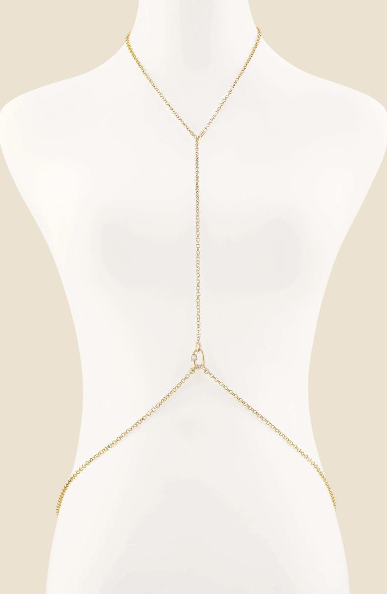 Ettika Rolo Link Body Chain, Alternate, color, Gold