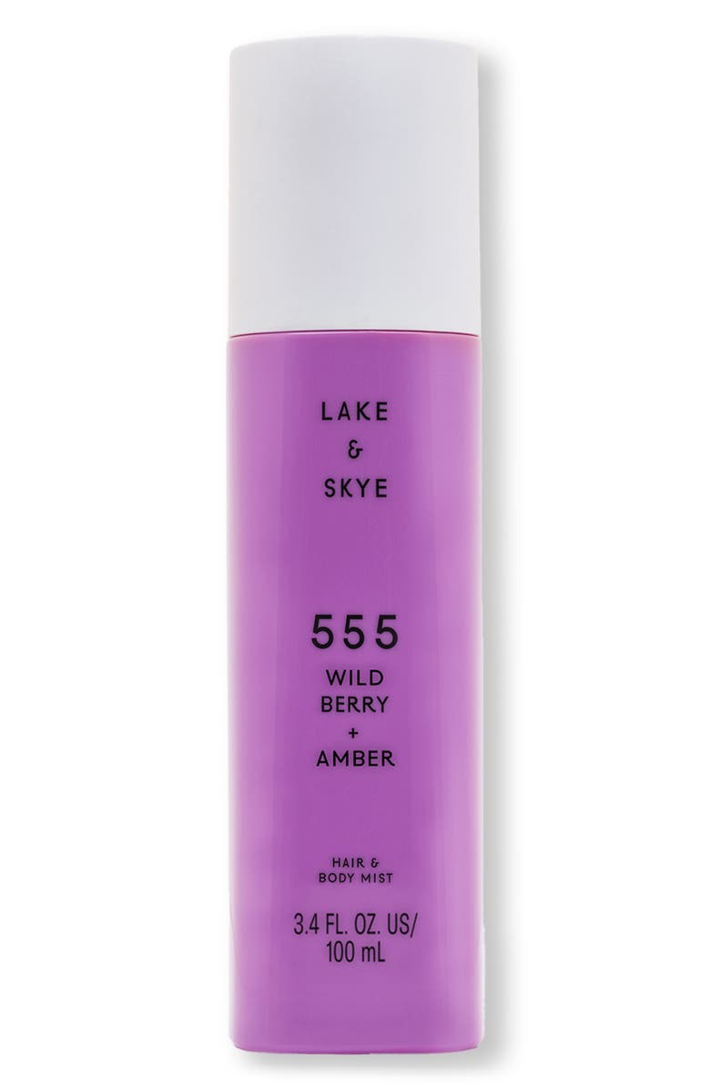 Lake & Skye 555 Strawberry + Aire Hair & Body Mist, Main, color, 