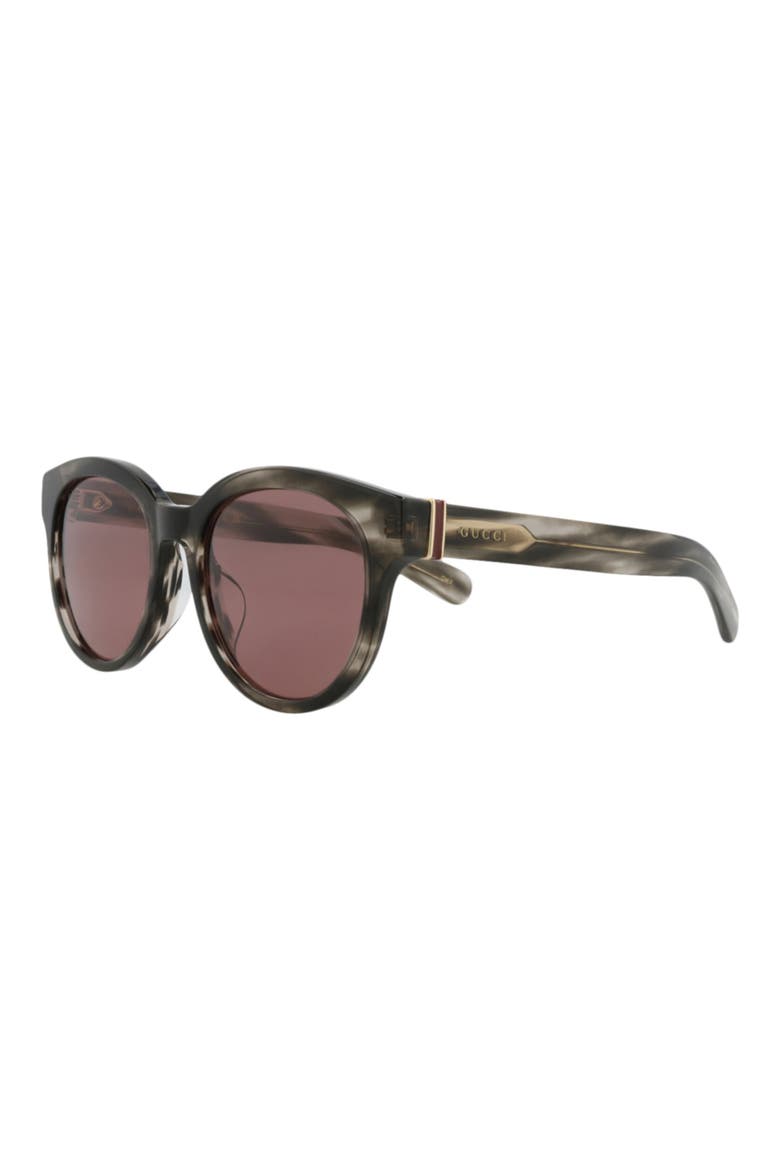 53mm Round Sunglasses, Alternate, color, HAVANA HAVANA BROWN